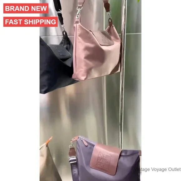 Large Nylon Crossbody Bag for Women, Adjustable Strap, Water-Resistant - Picture 6 of 6